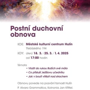 Postní duchovní obnova 2025
