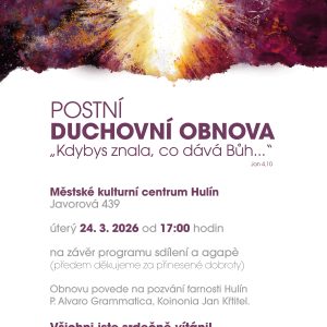 Postní duchovní obnova 2026